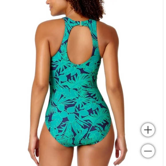 NWT Lands' End Ladies' green Swimsuit - Picture 3 of 3